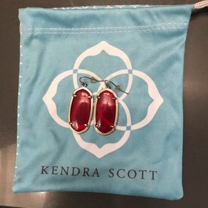 Kendra Scott red Elle earrings